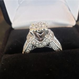 14K white gold Diamond Engagement/wedding ring
